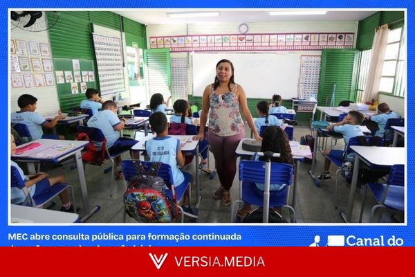 MEC abre consulta pública sobre formação continuada para professores