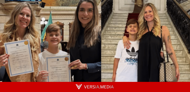 Filho superdotado de ex-bailarina do Faustão passa na Uerj e é homenageado